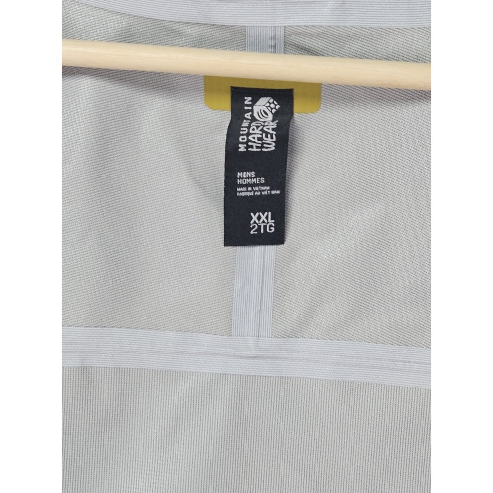 Mountain Hardwear Threshold Rain Jacket Men's XXL Desert Yellow Dry Q Core NWT - Picture 7 of 15